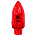 Колпачки для ниппеля "ракета" авто/спорт красный пластик светодиод с батар., пара на блистере